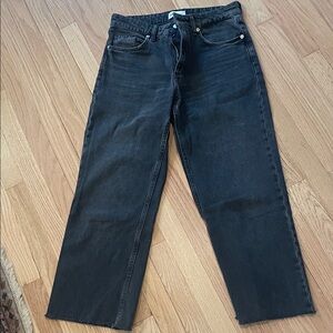 Zara Dark Gray Ankle Jeans